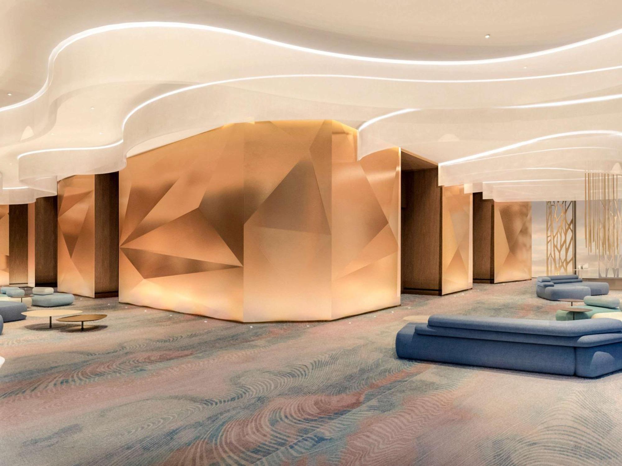 Moevenpick Hotel & Apartments Ghala مسقط المظهر الخارجي الصورة The lobby of the hotel
